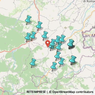 Mappa Via Circonvallazione, 47863 Novafeltria RN, Italia (6.9465)