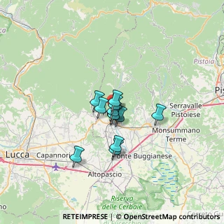 Mappa Piazza A. Gramsci, 51017 Pescia PT, Italia (3.94667)