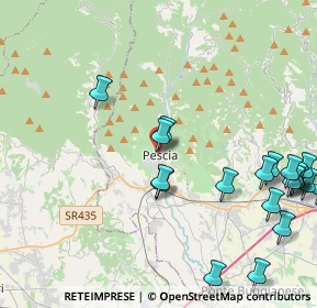 Mappa Via Roma, 51017 Pescia PT, Italia (5.5695)