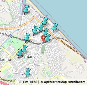 Mappa Via Torquato Tasso, 61121 Pesaro PU, Italia (0.90714)