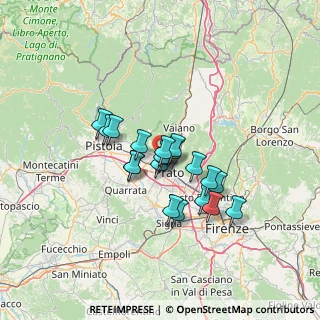 Mappa Via Umberto Ridolfi, 59100 Prato PO, Italia (9.9375)