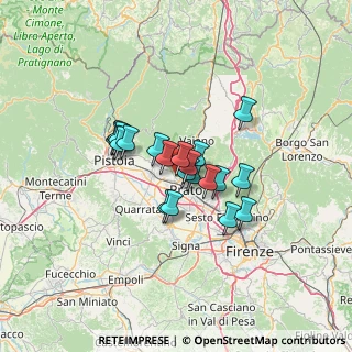Mappa Via Umberto Ridolfi, 59100 Prato PO, Italia (9.0735)