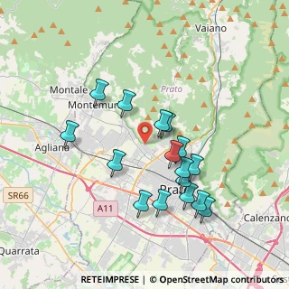 Mappa Via Umberto Ridolfi, 59100 Prato PO, Italia (3.49938)