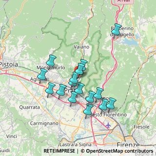 Mappa Via Giovanni Prati, 59100 Prato PO, Italia (6.49)