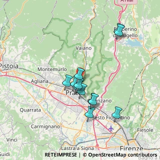 Mappa Via Giovanni Prati, 59100 Prato PO, Italia (6.49583)
