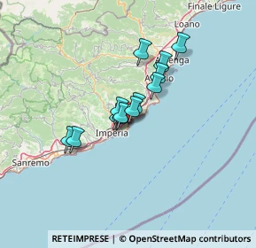 Mappa Via Olanda, 18013 Diano Marina IM, Italia (8.86077)