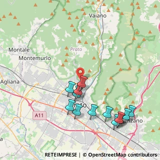 Mappa Via Per Il Monticello, 59100 Prato PO, Italia (4.66615)