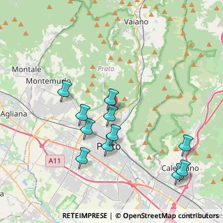 Mappa Via Per Il Monticello, 59100 Prato PO, Italia (4.13455)