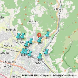 Mappa Via Per Il Monticello, 59100 Prato PO, Italia (1.95727)