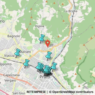 Mappa Via Per Il Monticello, 59100 Prato PO, Italia (2.44438)