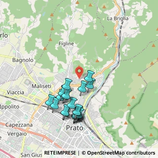 Mappa Via Per Il Monticello, 59100 Prato PO, Italia (1.9545)
