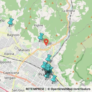 Mappa Via Per Il Monticello, 59100 Prato PO, Italia (2.68923)