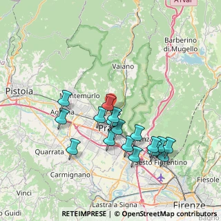Mappa Via Per Il Monticello, 59100 Prato PO, Italia (7.59294)