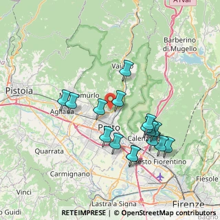 Mappa Via Per Il Monticello, 59100 Prato PO, Italia (7.3725)