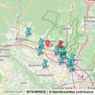Mappa Via Parugiano di Sotto, 59013 Prato PO, Italia (7.15308)