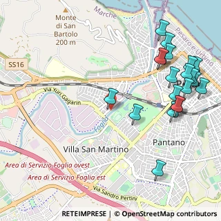 Mappa Via Gradara, 61121 Pesaro PU, Italia (1.3515)