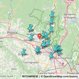Mappa Via Natisone, 59100 Prato PO, Italia (6.84)