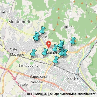 Mappa Via Natisone, 59100 Prato PO, Italia (1.35583)