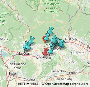 Mappa Via Guglielmo Oberdan, 51017 Pescia PT, Italia (8.925)