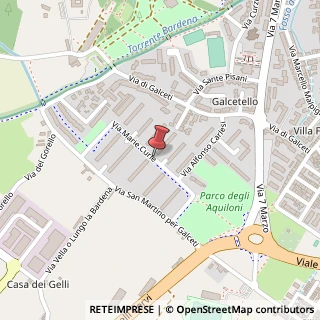 Mappa Via Marie Curie, 34, 59100 Prato, Prato (Toscana)