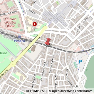 Mappa Via Cardinale Guglielmo Massaia, 12, 61122 Pesaro, Pesaro e Urbino (Marche)