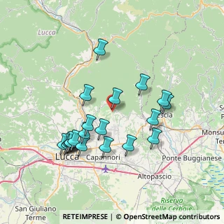 Mappa Via Valgiano, 55012 Capannori LU, Italia (7.4745)