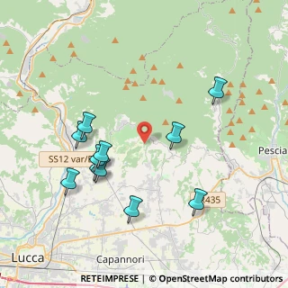 Mappa Via Valgiano, 55012 Capannori LU, Italia (4.10818)