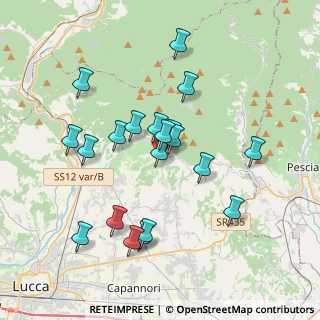 Mappa Via Valgiano, 55012 Capannori LU, Italia (3.6015)