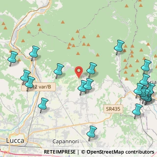 Mappa Via Valgiano, 55012 Capannori LU, Italia (5.98)
