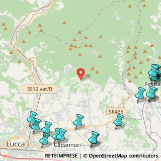 Mappa Via Valgiano, 55012 Capannori LU, Italia (7.5345)