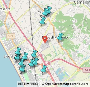 Mappa Via dei Carpentieri, 55041 Viareggio LU, Italia (2.566)