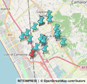 Mappa Via dei Carpentieri, 55041 Viareggio LU, Italia (1.3695)