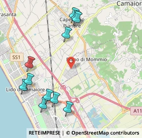 Mappa Via dei Carpentieri, 55041 Viareggio LU, Italia (2.51636)