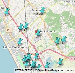 Mappa Via dei Carpentieri, 55041 Viareggio LU, Italia (2.903)