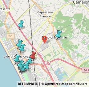 Mappa Via dei Carpentieri, 55041 Viareggio LU, Italia (2.76462)