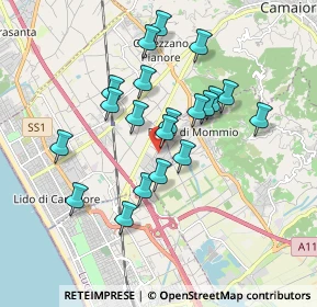 Mappa Via dei Carpentieri, 55041 Viareggio LU, Italia (1.611)