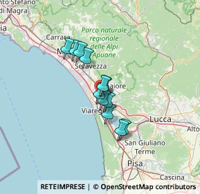 Mappa Via dei Carpentieri, 55041 Viareggio LU, Italia (8.84417)