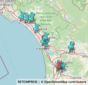 Mappa Via dei Carpentieri, 55041 Viareggio LU, Italia (16.26643)