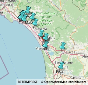 Mappa Via dei Carpentieri, 55041 Viareggio LU, Italia (17.36053)