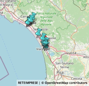 Mappa Via dei Carpentieri, 55041 Viareggio LU, Italia (10.13615)