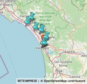 Mappa Via dei Carpentieri, 55041 Viareggio LU, Italia (8.50273)