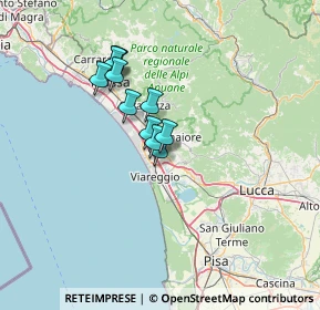 Mappa Via dei Carpentieri, 55041 Viareggio LU, Italia (10.08545)