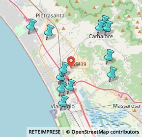 Mappa Via dei Carpentieri, 55041 Viareggio LU, Italia (4.11083)