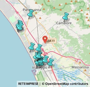 Mappa Via dei Carpentieri, 55041 Viareggio LU, Italia (4.30353)