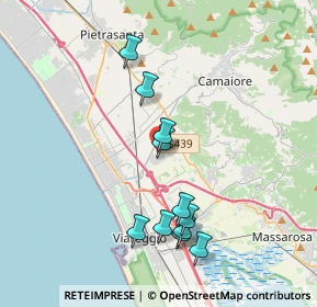 Mappa Via dei Carpentieri, 55041 Viareggio LU, Italia (3.72273)