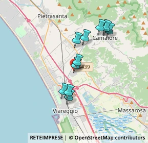 Mappa Via dei Carpentieri, 55041 Viareggio LU, Italia (3.23909)