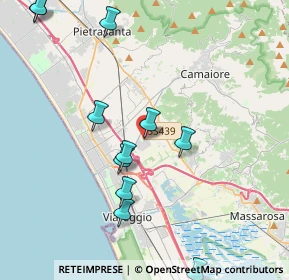 Mappa Via dei Carpentieri, 55041 Viareggio LU, Italia (5.02)