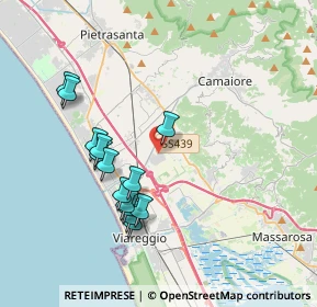 Mappa Via dei Carpentieri, 55041 Viareggio LU, Italia (3.67286)