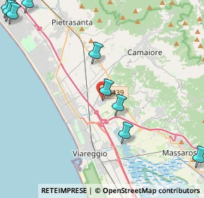 Mappa Via dei Carpentieri, 55041 Viareggio LU, Italia (6.96667)