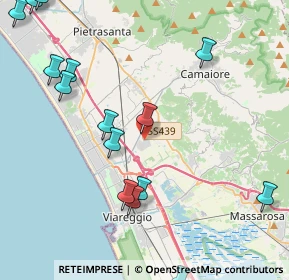 Mappa Via dei Carpentieri, 55041 Viareggio LU, Italia (5.7875)